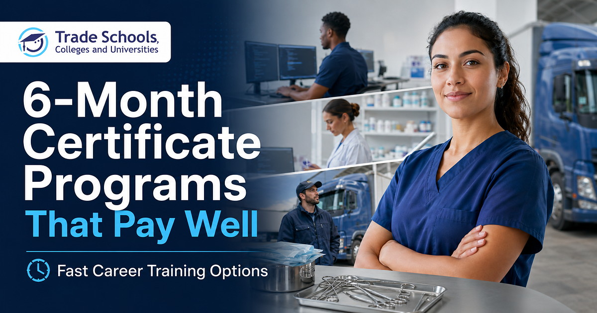 6-Month Certificate Programs That Pay Well | Fast Career Training