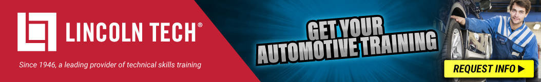 Lincoln Tech banner promoting automotive training.