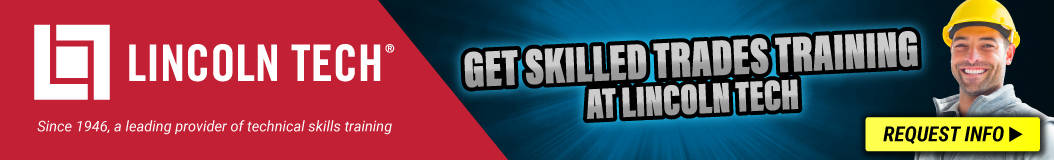 Lincoln Tech advertisement promoting skilled trades training.
