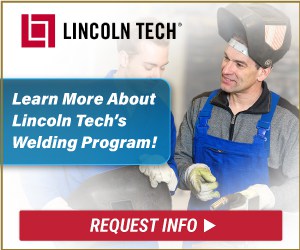 Lincoln Tech tile ad for Welding training.