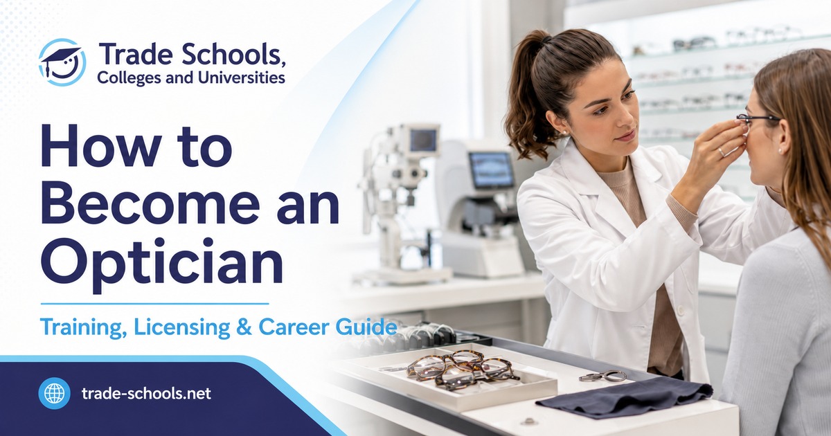How to Become an Optician: Training, Licensing & Career Guide