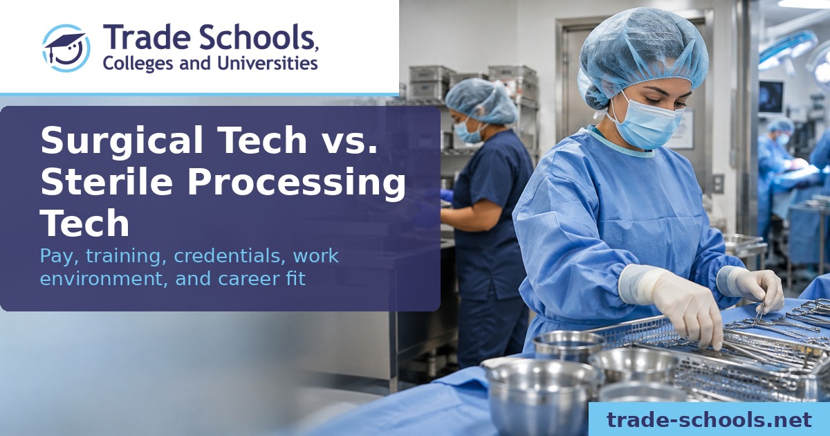 Surgical Tech vs. Sterile Processing Tech | Pay & Training
